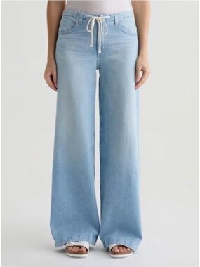AG Adriano Goldschmied Stella low slung palazzo wide leg jeans.